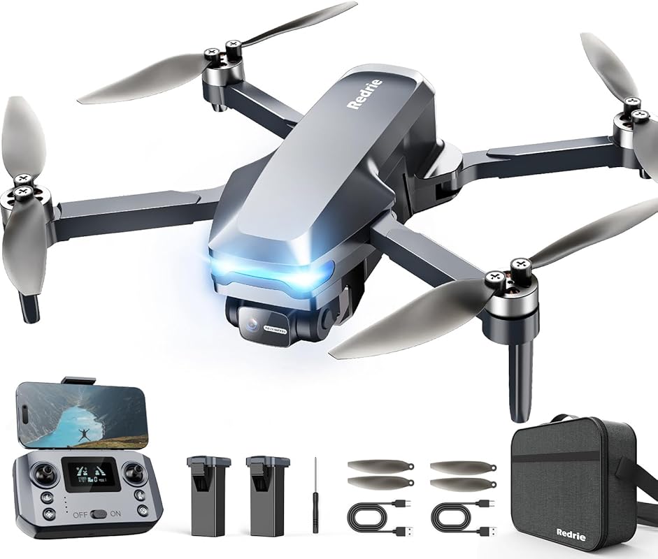4K Foldable GPS Drone with Brushless Motor, Auto Return, Follow Me, Un