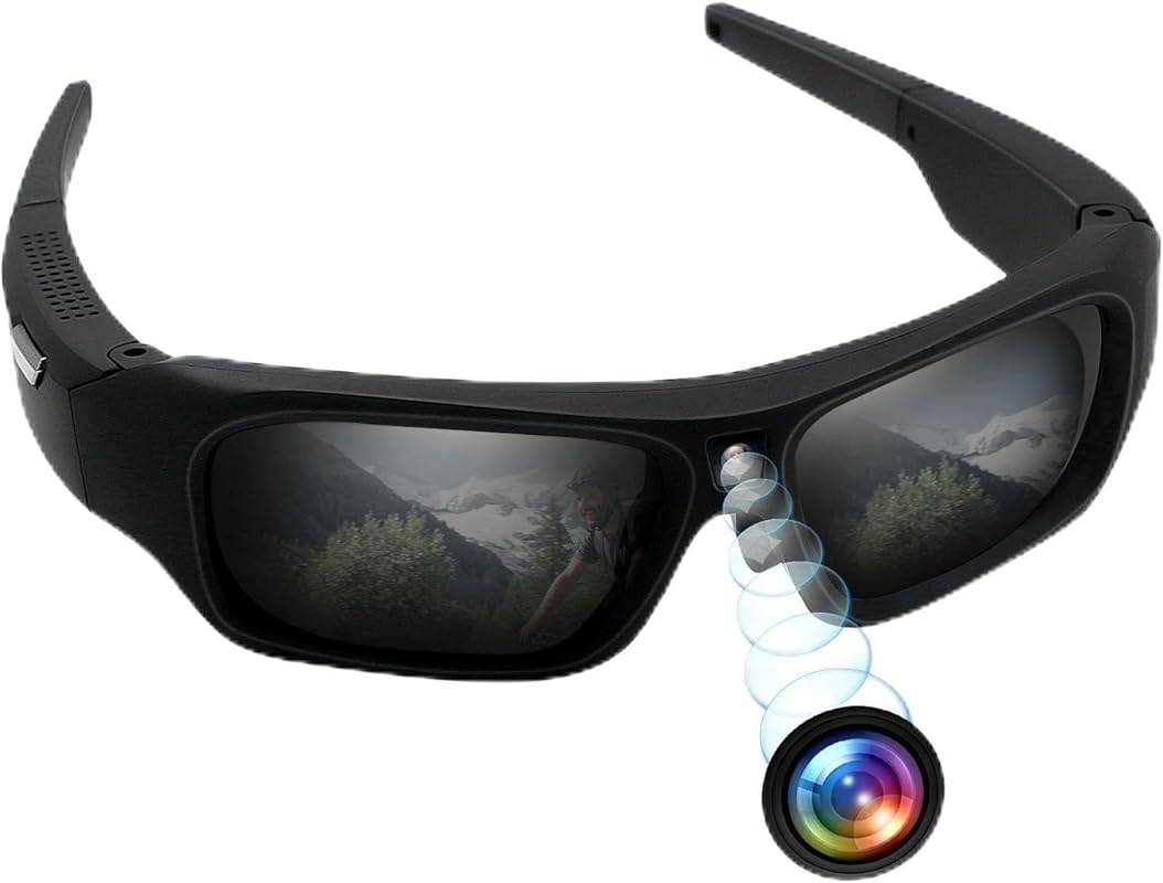 4K HD Camera Sunglasses with Polarized UV400 Lenses for Outdoor Action