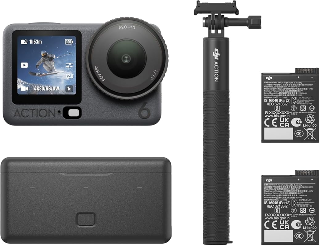 DJI Osmo Action 6 – 8K Action Camera with Variable Aperture and Extend