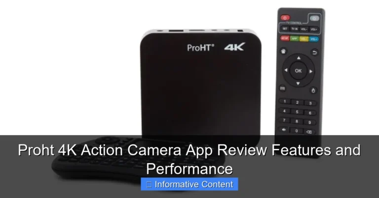 Proht 4K Action Camera App Review Features and Performance