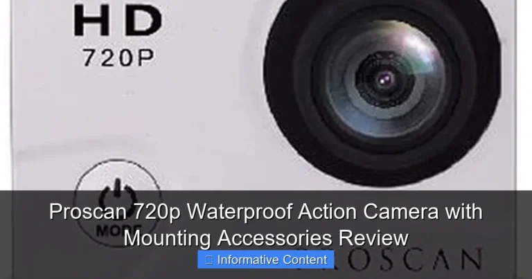 Proscan 720p Waterproof Action Camera with Mounting Accessories Review