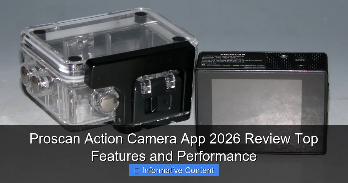 Proscan Action Camera App 2026 Review Top Features and Performance