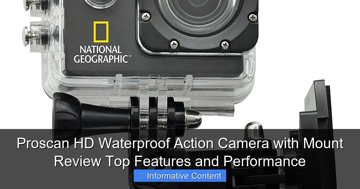 Proscan HD Waterproof Action Camera with Mount Review Top Features and Performance
