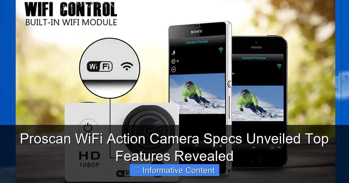 Proscan WiFi Action Camera Specs Unveiled Top Features Revealed