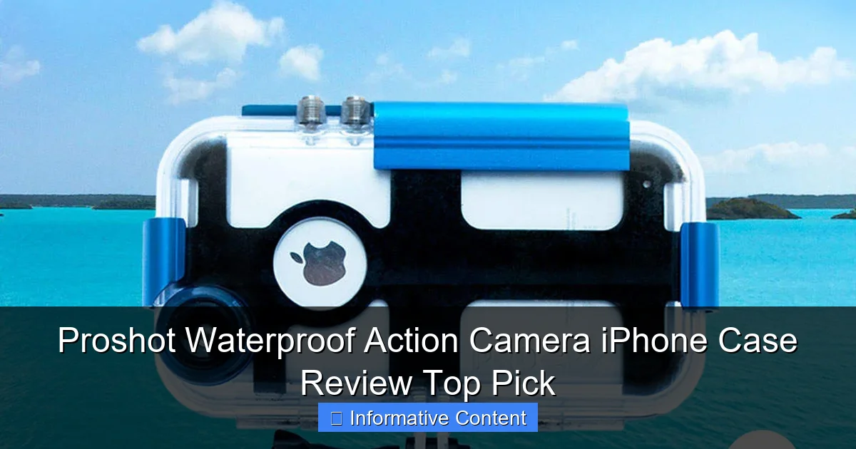 Proshot Waterproof Action Camera iPhone Case Review Top Pick