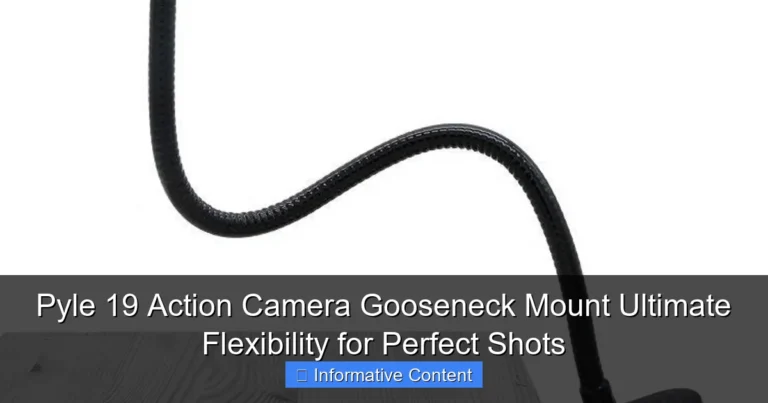 Pyle 19 Action Camera Gooseneck Mount Ultimate Flexibility for Perfect Shots