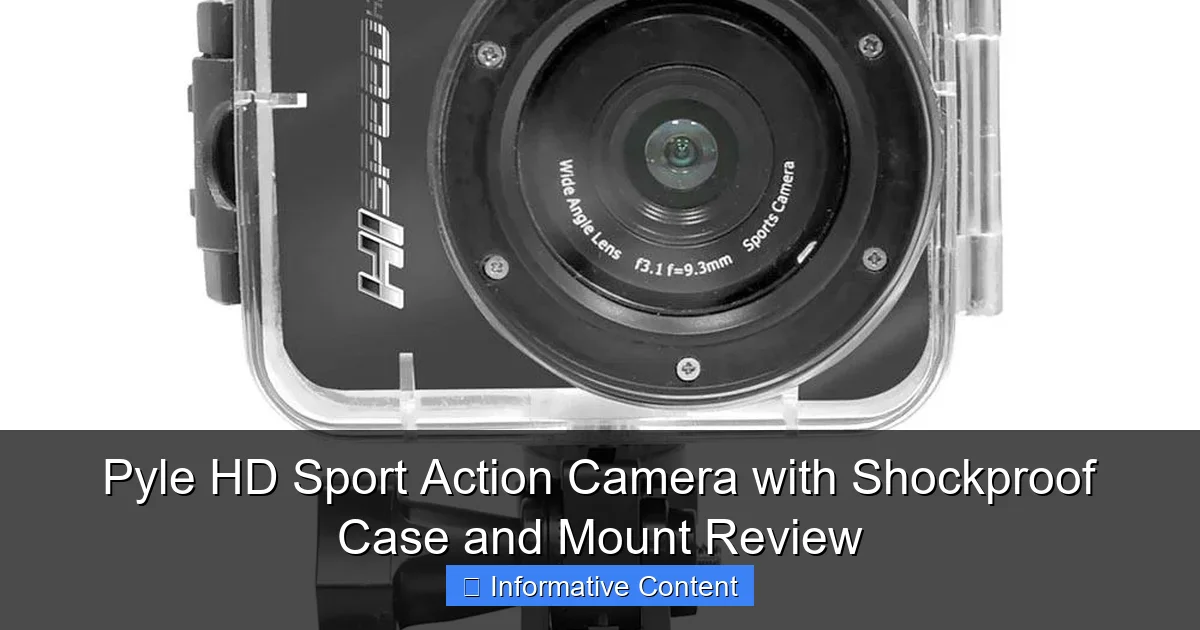 Pyle HD Sport Action Camera with Shockproof Case and Mount Review