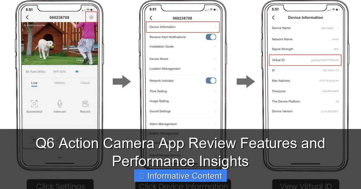 Q6 Action Camera App Review Features and Performance Insights
