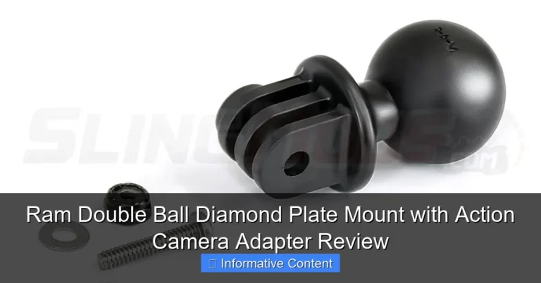Ram Double Ball Diamond Plate Mount with Action Camera Adapter Review