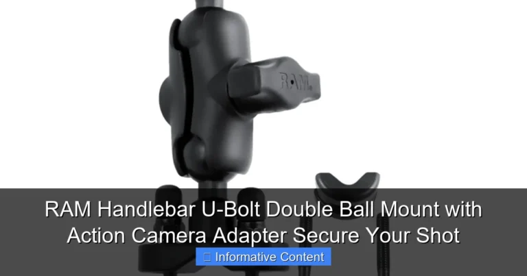 RAM Handlebar U-Bolt Double Ball Mount with Action Camera Adapter Secure Your Shot