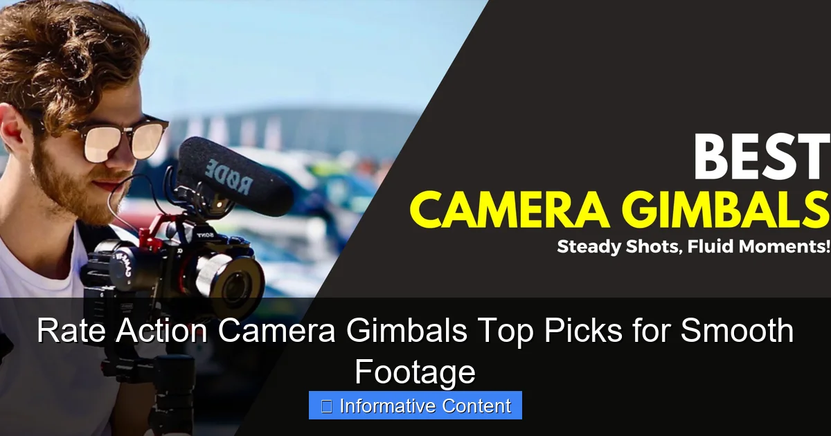 Rate Action Camera Gimbals Top Picks for Smooth Footage