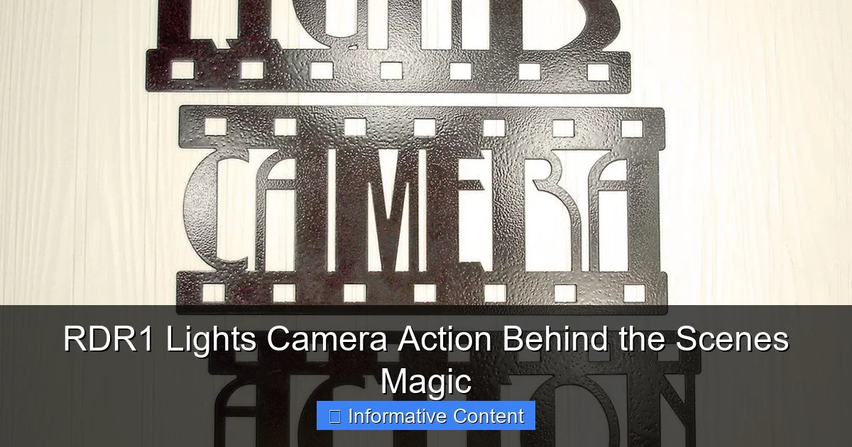 RDR1 Lights Camera Action Behind the Scenes Magic