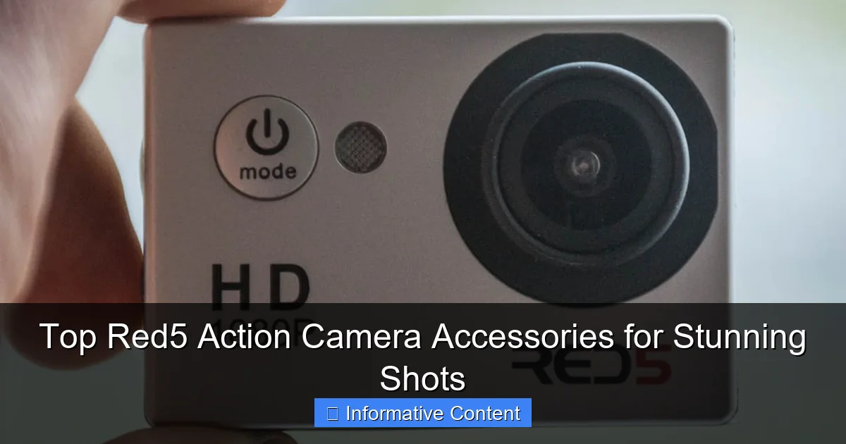 Top Red5 Action Camera Accessories for Stunning Shots