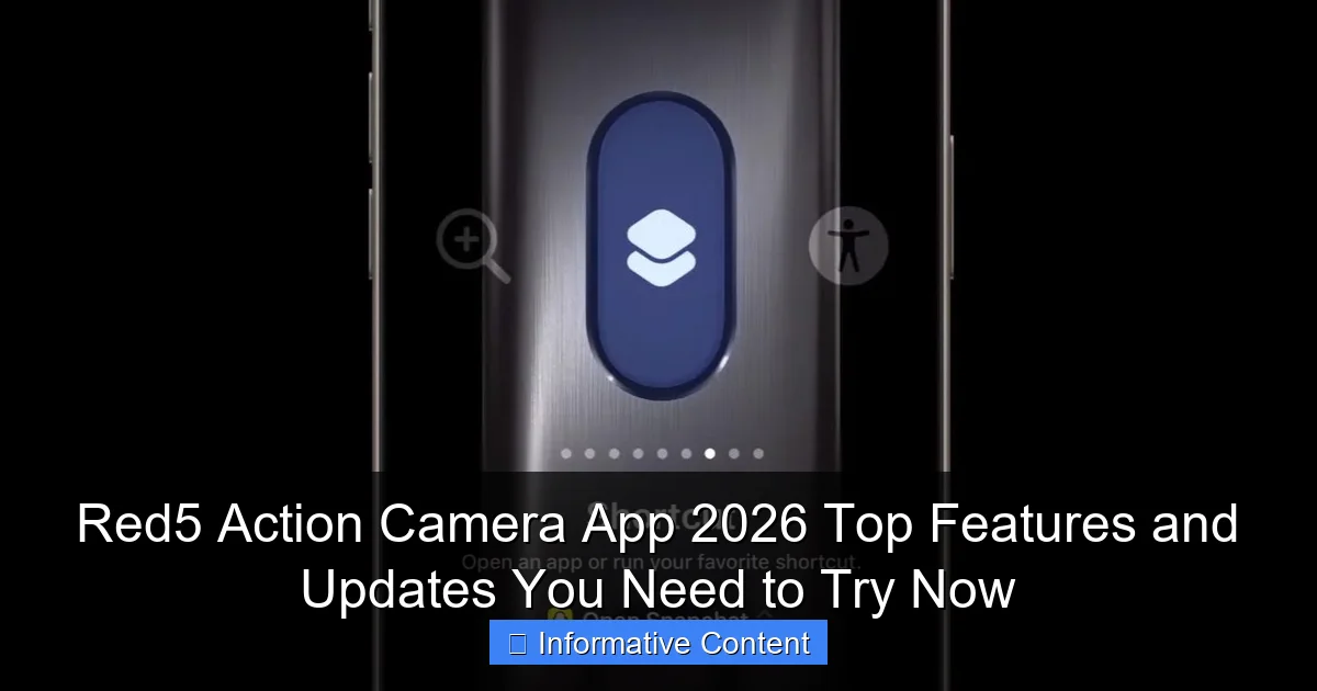 Red5 Action Camera App 2026 Top Features and Updates You Need to Try Now