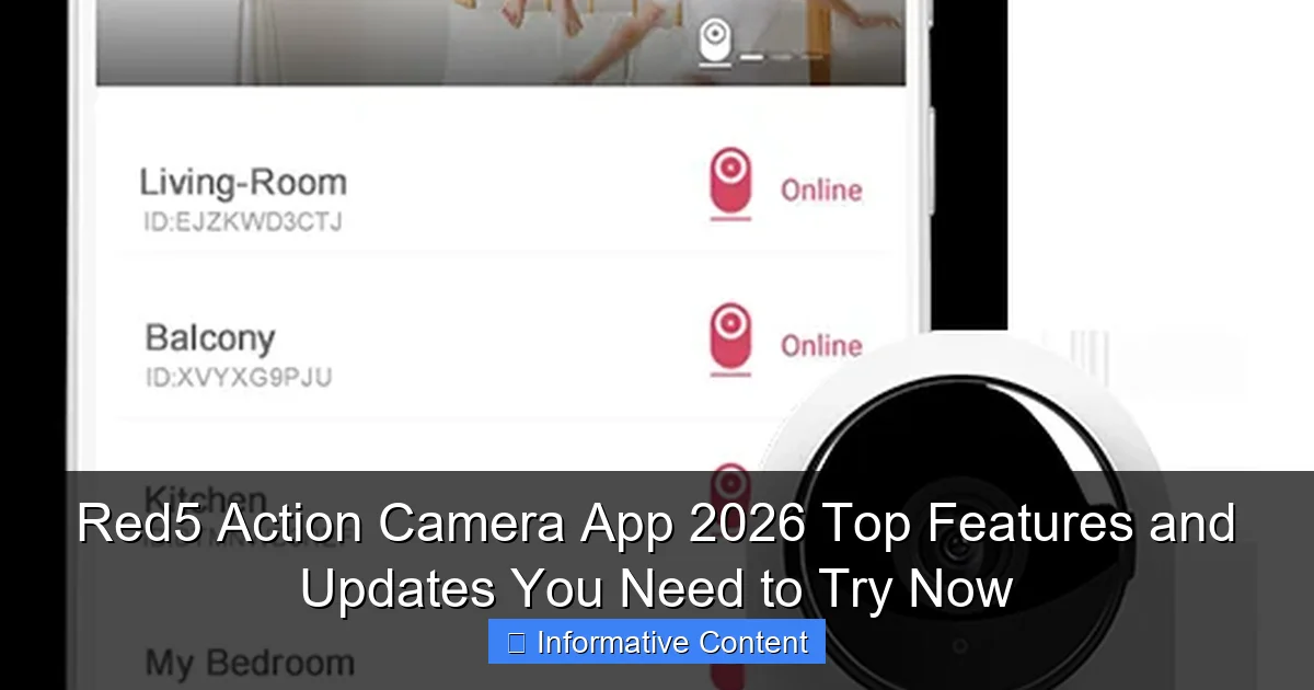 Red5 Action Camera App 2026 Top Features and Updates You Need to Try Now