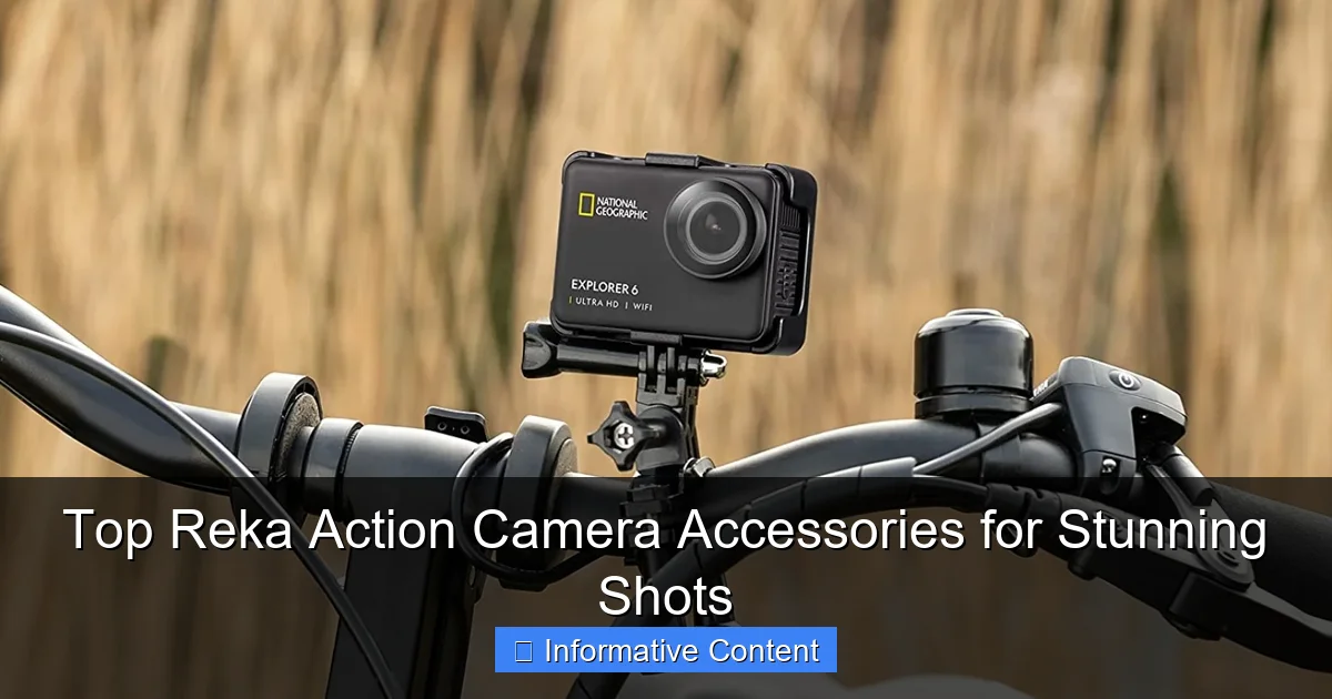 Top Reka Action Camera Accessories for Stunning Shots