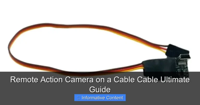 Remote Action Camera on a Cable Cable Ultimate Guide