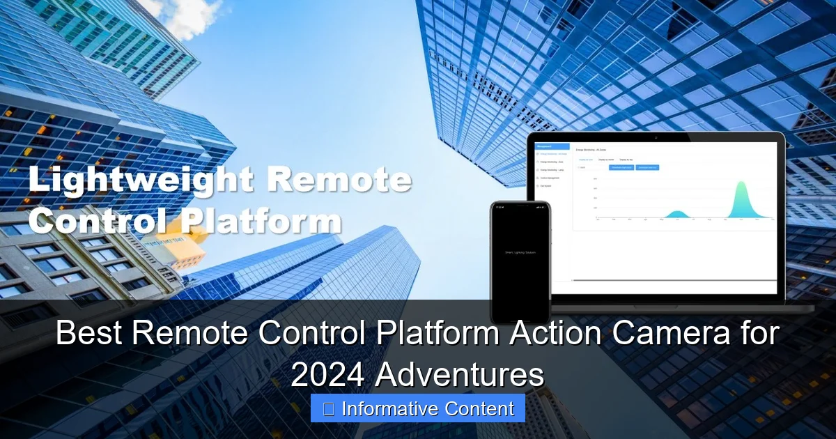 Best Remote Control Platform Action Camera for 2024 Adventures