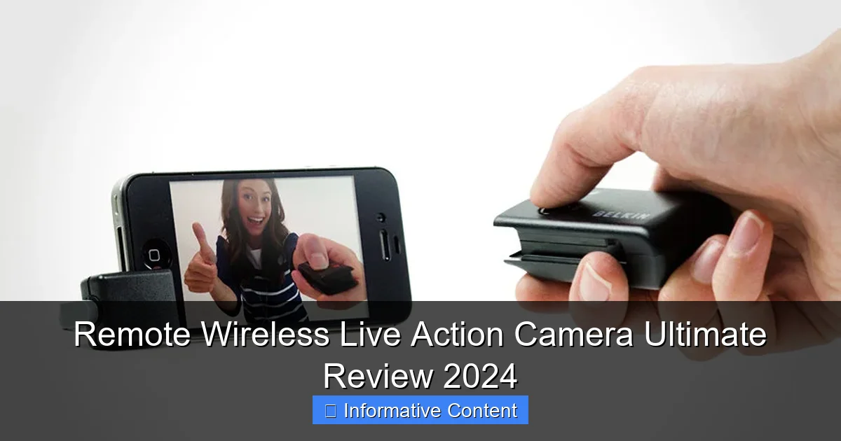 Remote Wireless Live Action Camera Ultimate Review 2024