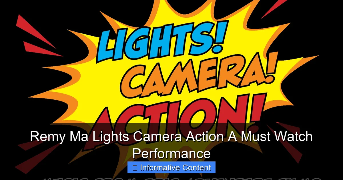 Remy Ma Lights Camera Action A Must Watch Performance