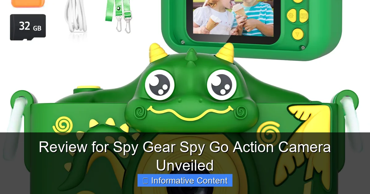 Review for Spy Gear Spy Go Action Camera Unveiled