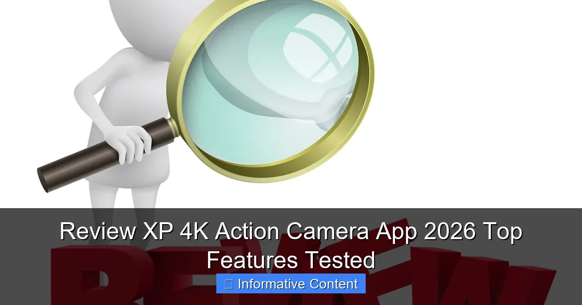 Review XP 4K Action Camera App 2026 Top Features Tested