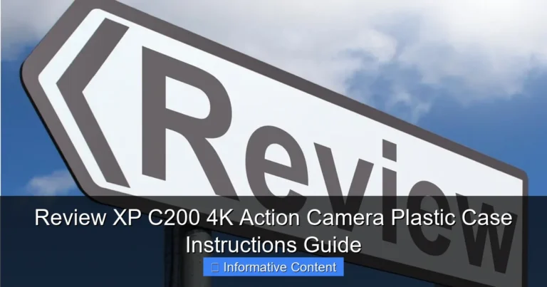Review XP C200 4K Action Camera Plastic Case Instructions Guide