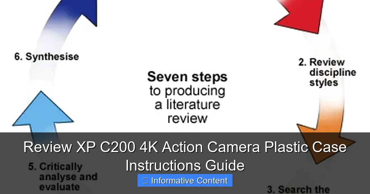 Review XP C200 4K Action Camera Plastic Case Instructions Guide