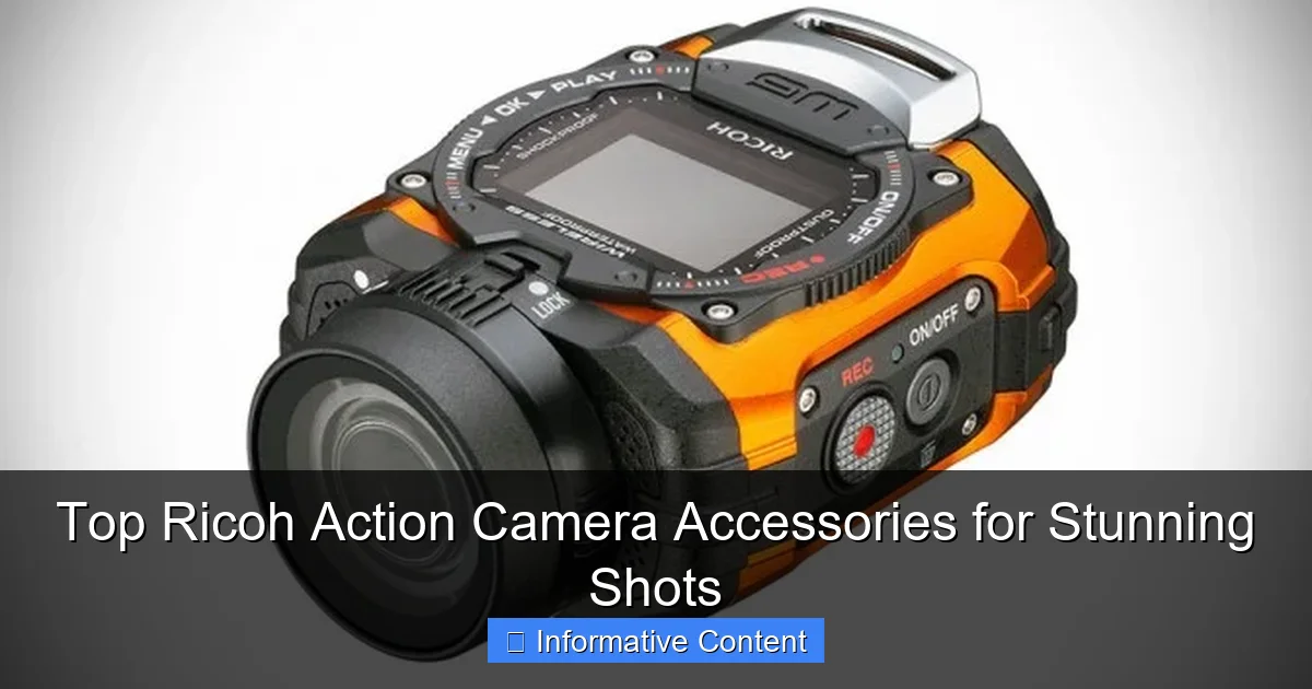 Top Ricoh Action Camera Accessories for Stunning Shots