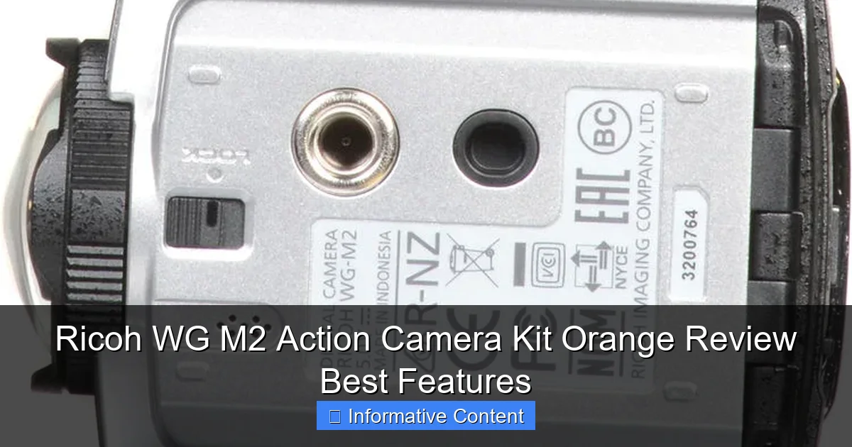 Ricoh WG M2 Action Camera Kit Orange Review Best Features