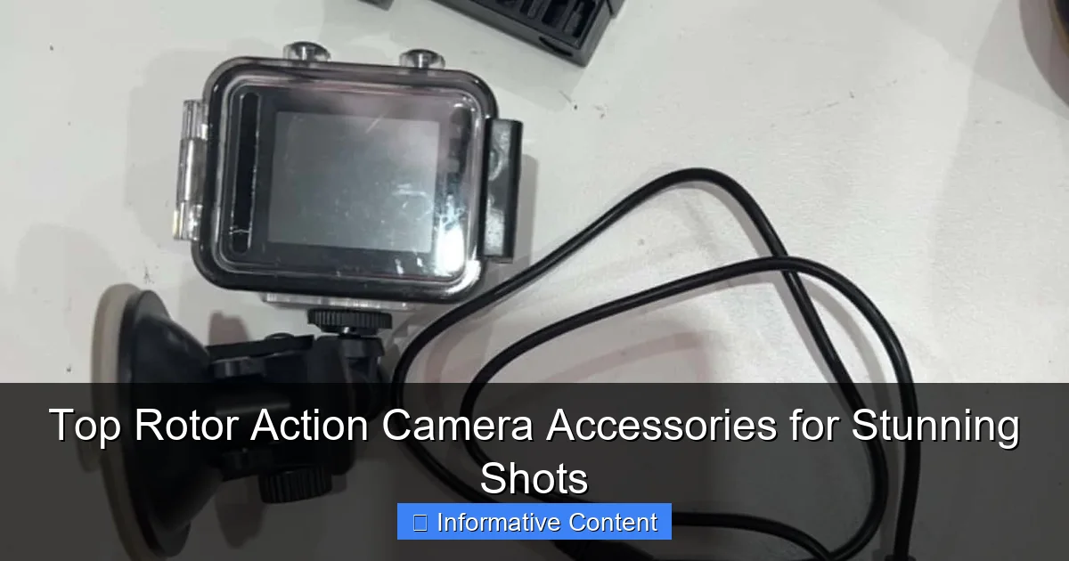 Top Rotor Action Camera Accessories for Stunning Shots