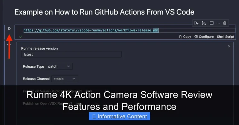Runme 4K Action Camera Software Review Features and Performance