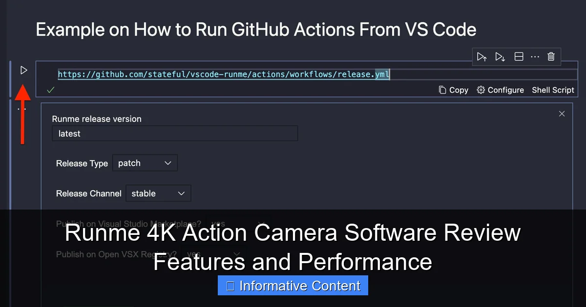 Runme 4K Action Camera Software Review Features and Performance