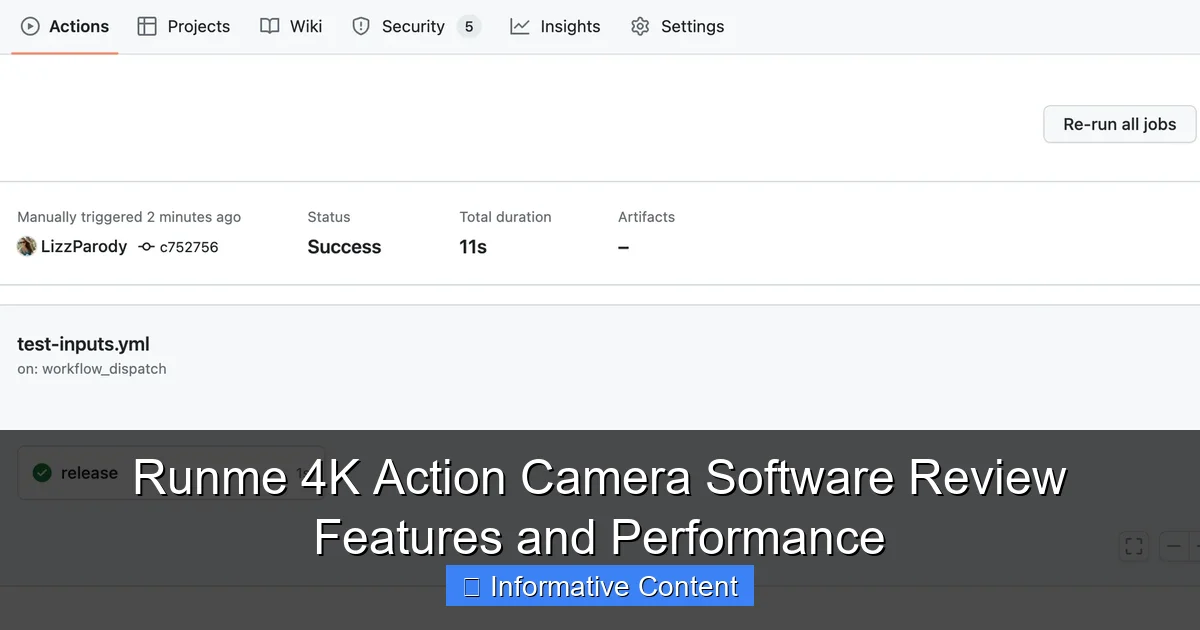 Runme 4K Action Camera Software Review Features and Performance