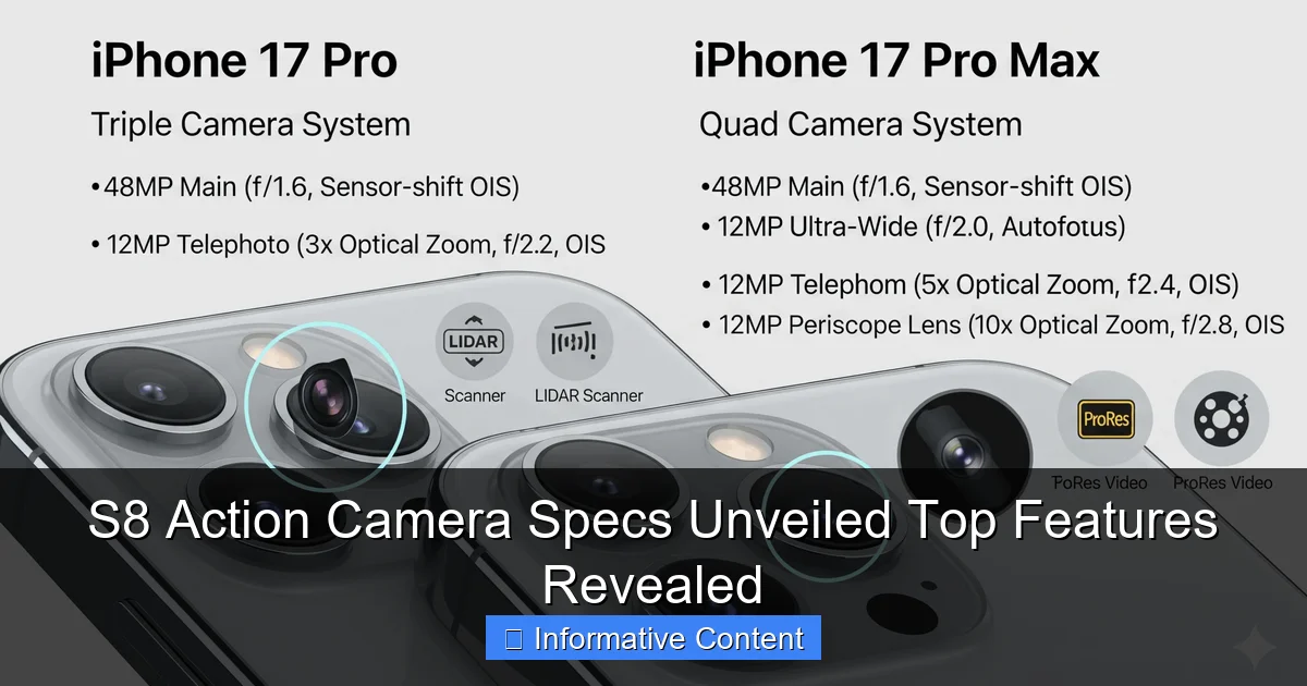 S8 Action Camera Specs Unveiled Top Features Revealed