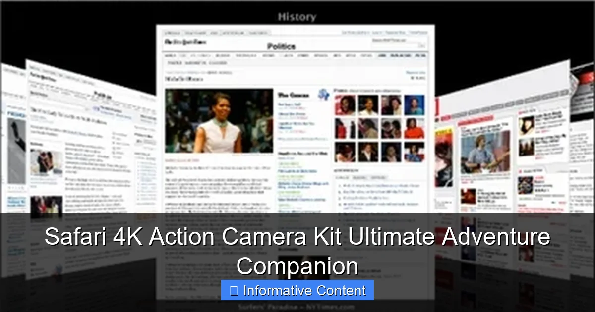 Safari 4K Action Camera Kit Ultimate Adventure Companion