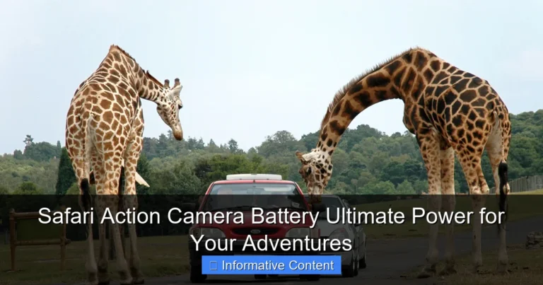 Safari Action Camera Battery Ultimate Power for Your Adventures