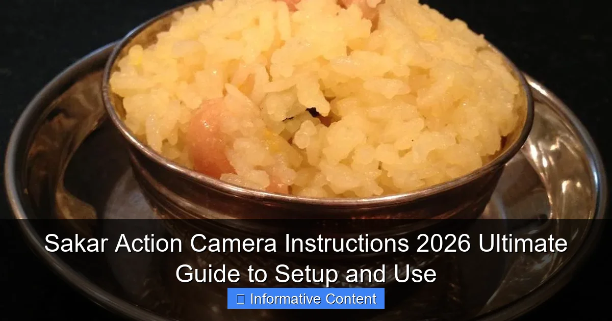 Sakar Action Camera Instructions 2026 Ultimate Guide to Setup and Use
