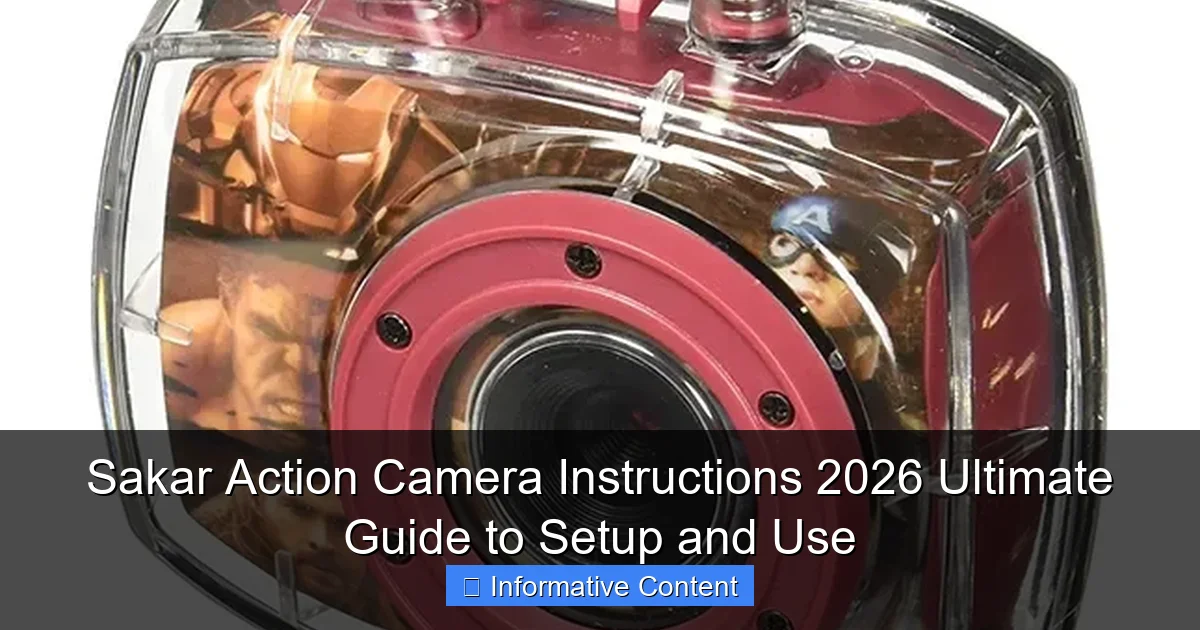 Sakar Action Camera Instructions 2026 Ultimate Guide to Setup and Use