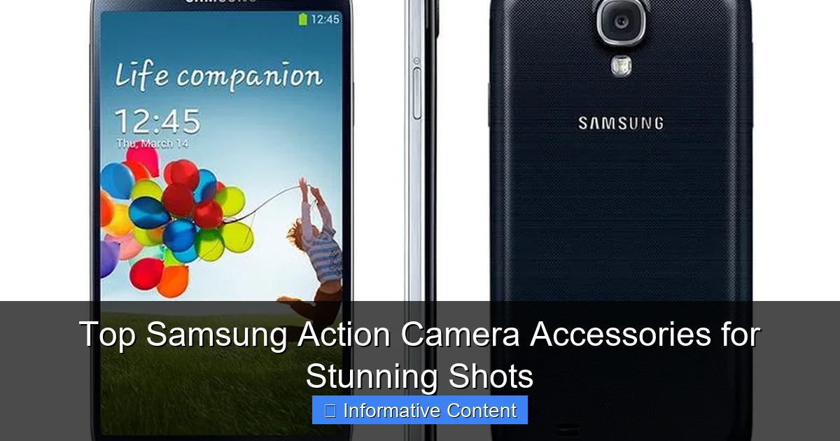 Top Samsung Action Camera Accessories for Stunning Shots