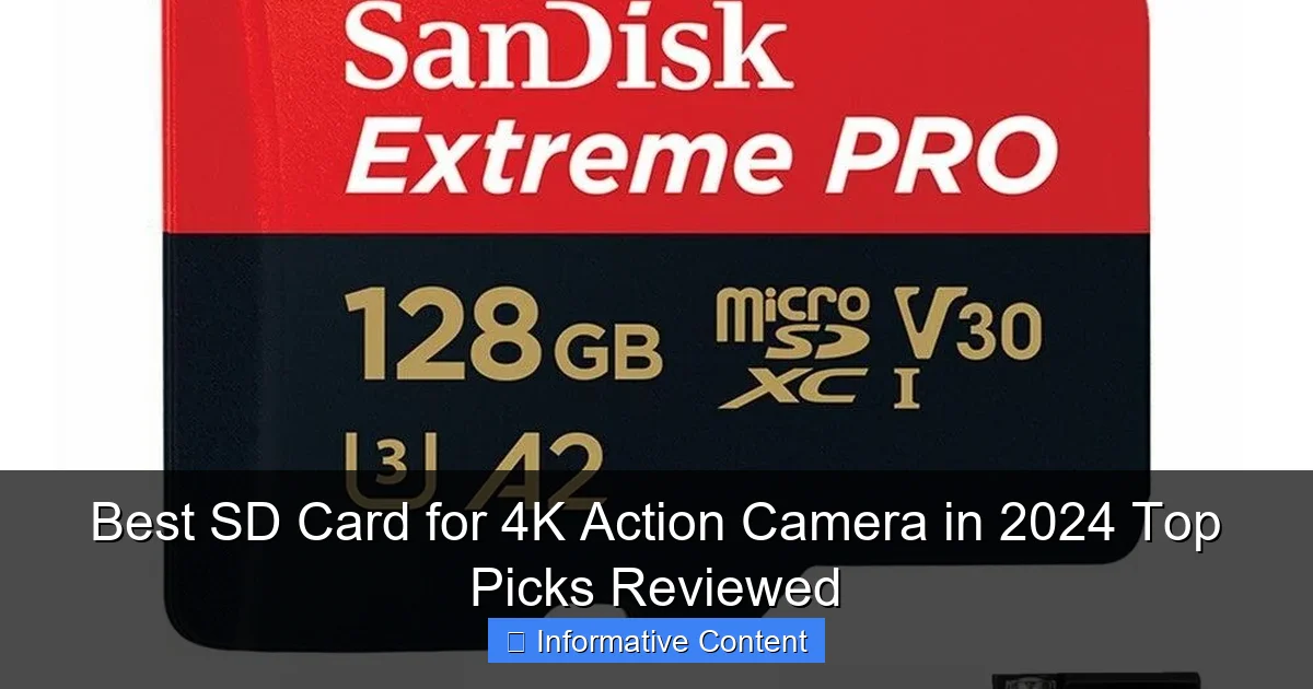 Best SD Card for 4K Action Camera in 2024 Top Picks Reviewed