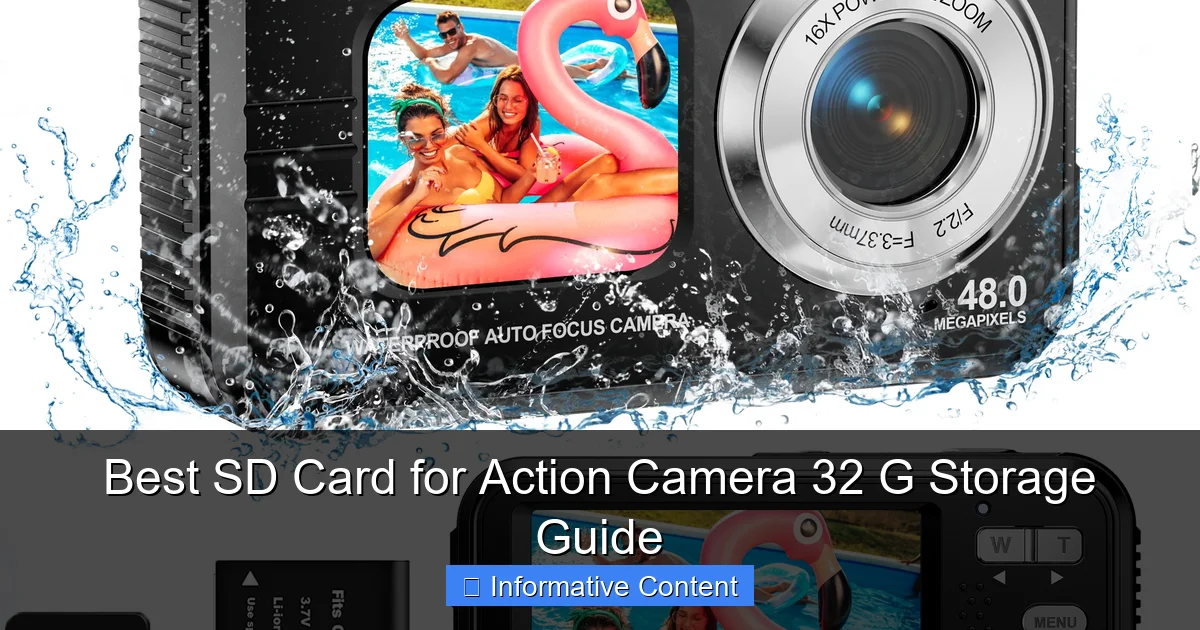 Best SD Card for Action Camera 32 G Storage Guide