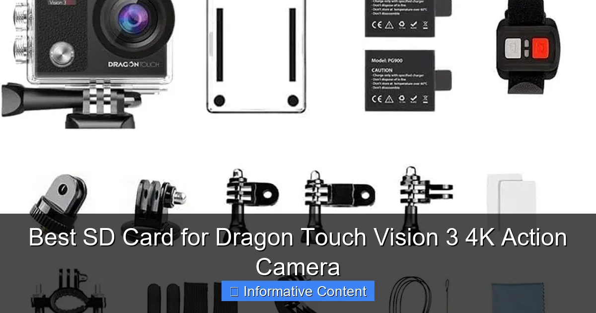 Best SD Card for Dragon Touch Vision 3 4K Action Camera