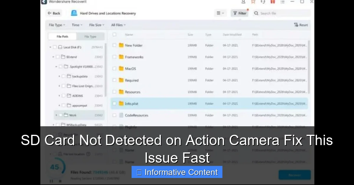 SD Card Not Detected on Action Camera Fix This Issue Fast
