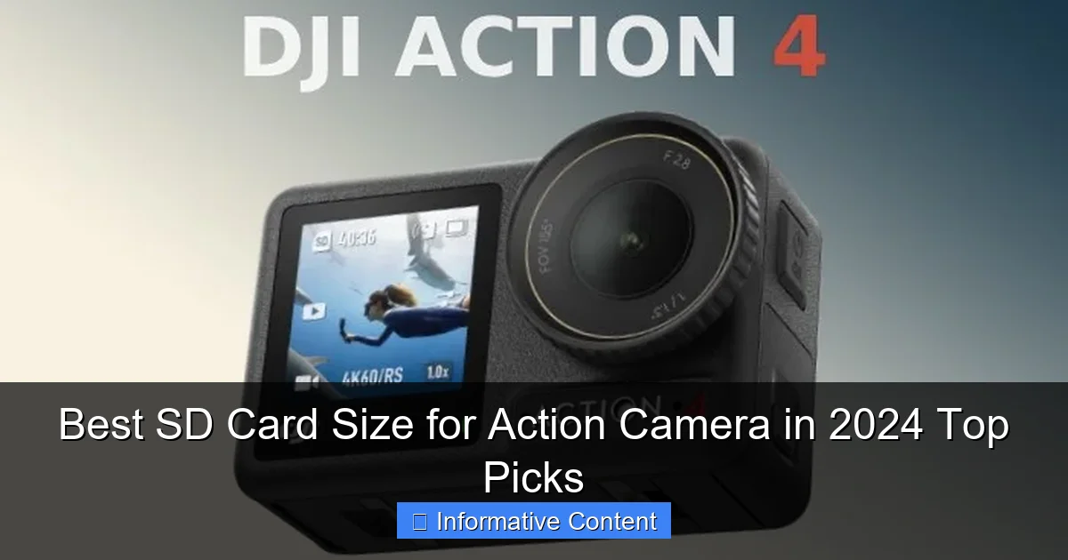 Best SD Card Size for Action Camera in 2024 Top Picks