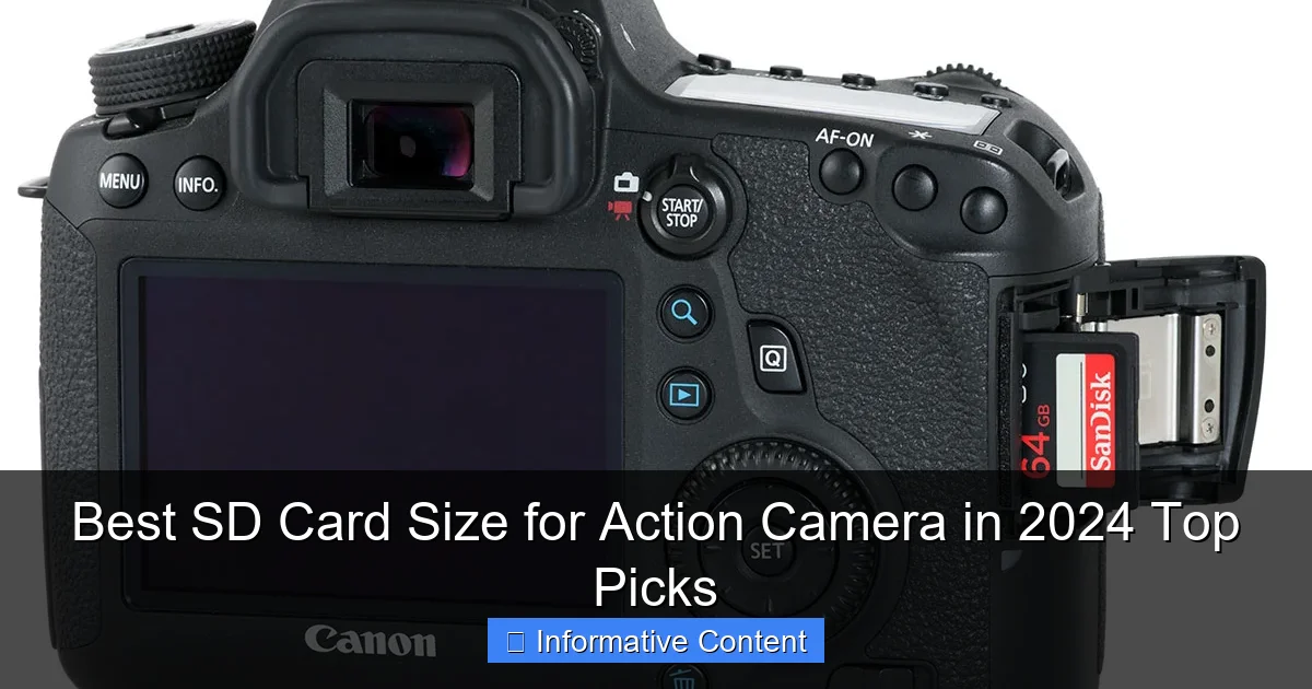 Best SD Card Size for Action Camera in 2024 Top Picks