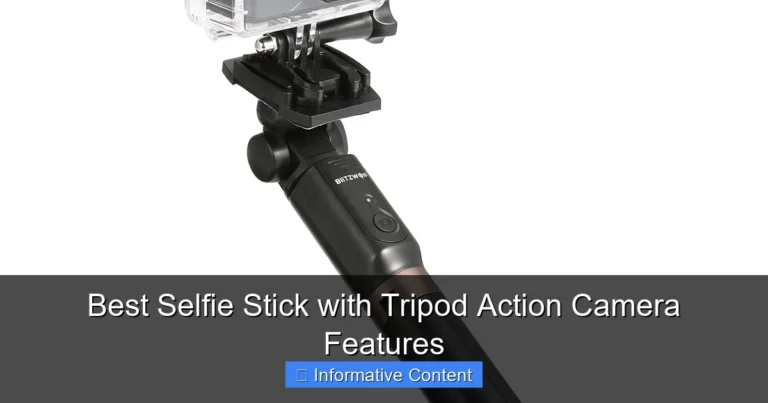 Best Selfie Stick with Tripod Action Camera Features