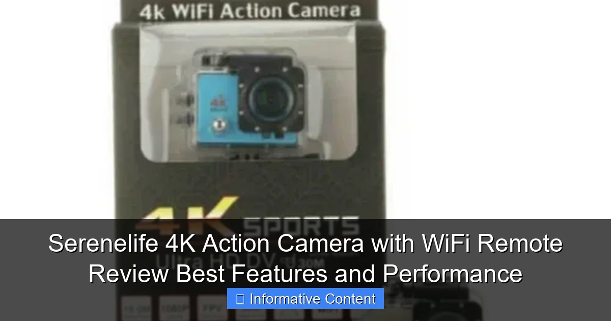 Serenelife 4K Action Camera with WiFi Remote Review Best Features and Performance