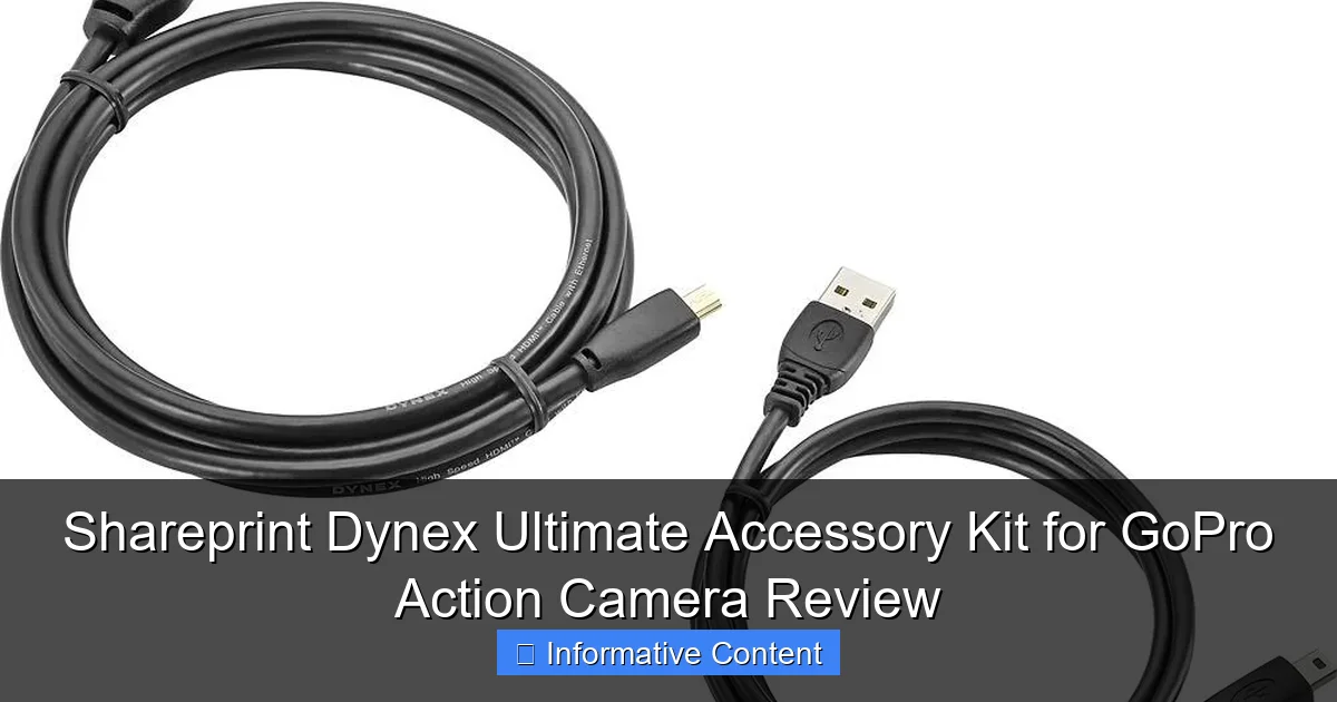 Shareprint Dynex Ultimate Accessory Kit for GoPro Action Camera Review