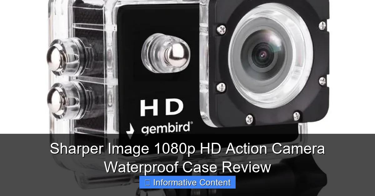 Sharper Image 1080p HD Action Camera Waterproof Case Review